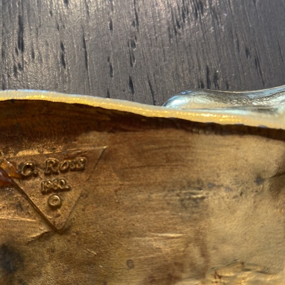 Christopher Ross VINTAGE RESERVED-RARE Dragon signed and dated 1980 gold… - Picture 9 of 10